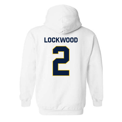 Michigan - NCAA Men's Lacrosse : Bo Lockwood - Classic Shersey Hooded Sweatshirt-2