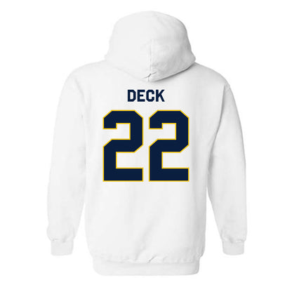 Michigan - NCAA Football : Jordan Deck - Classic Shersey Hooded Sweatshirt-2