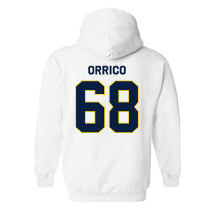 Michigan - NCAA Men's Ice Hockey : Josh Orrico - Classic Shersey Hooded Sweatshirt-1