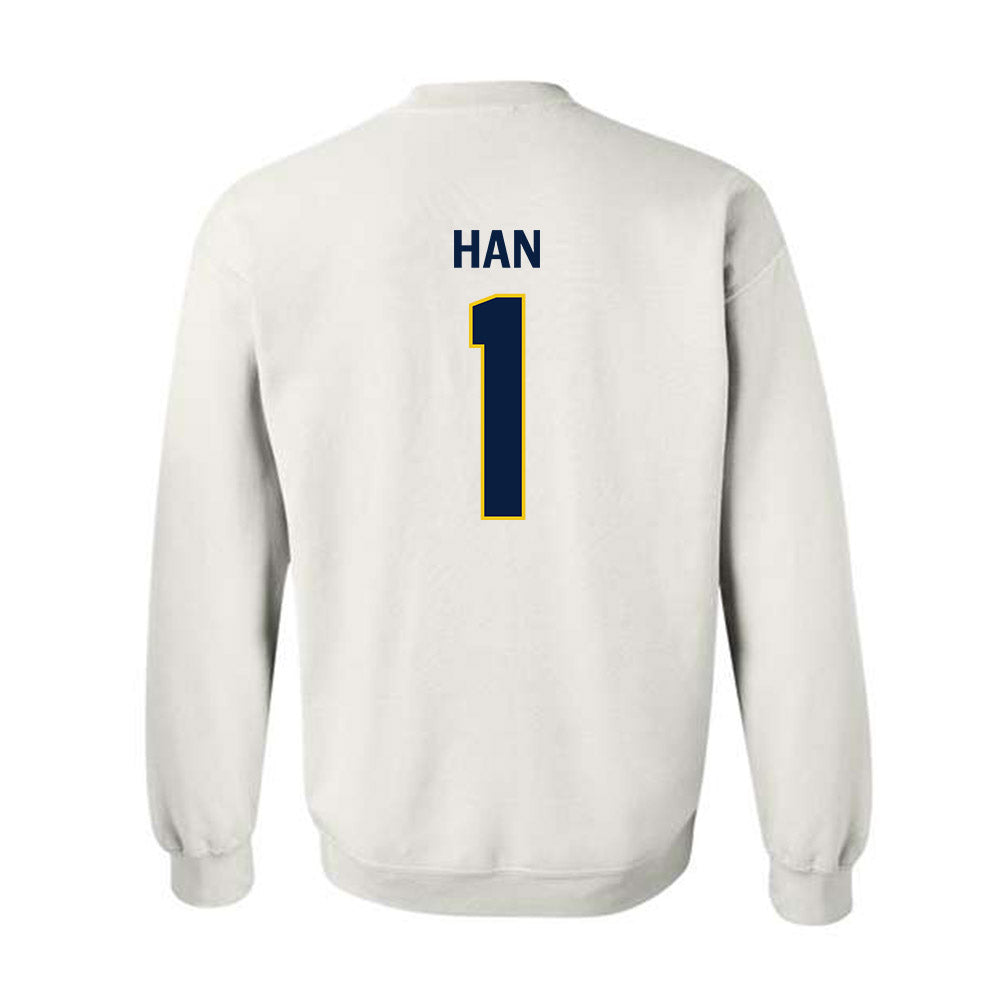 Michigan - NCAA Men's Lacrosse : Matt Han - Classic Shersey Crewneck Sweatshirt-2