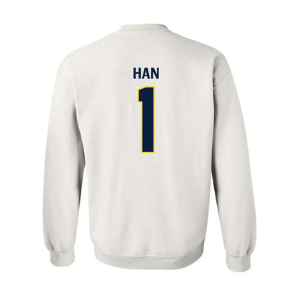 Michigan - NCAA Men's Lacrosse : Matt Han - Classic Shersey Crewneck Sweatshirt-2