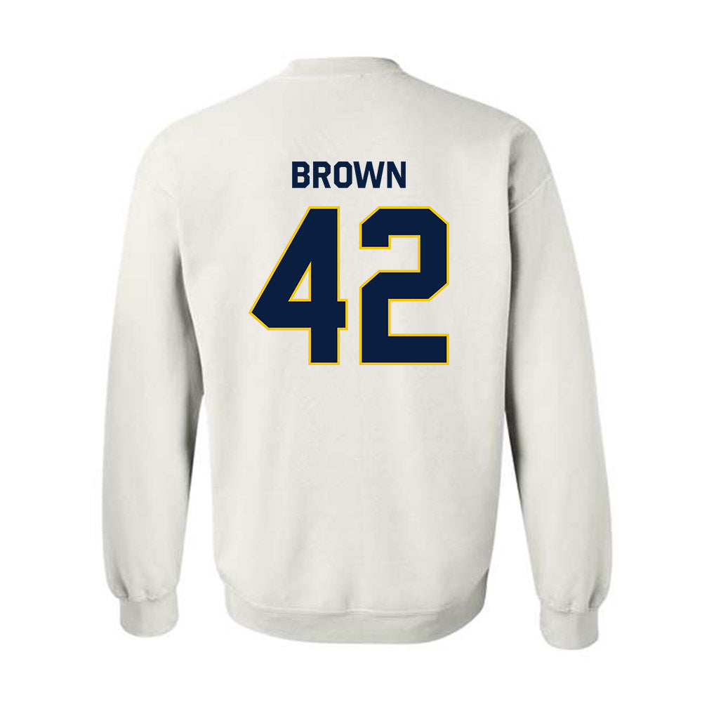 Michigan - NCAA Baseball : Justin Brown - Classic Shersey Crewneck Sweatshirt-2