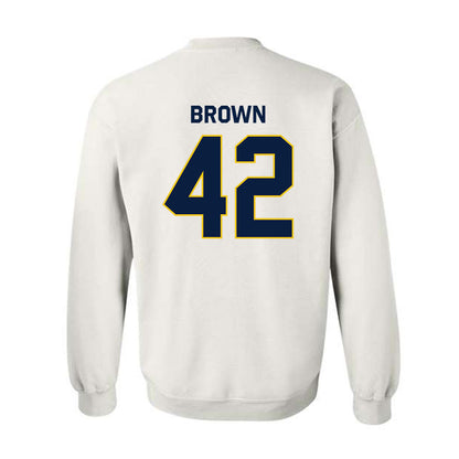 Michigan - NCAA Baseball : Justin Brown - Classic Shersey Crewneck Sweatshirt-2