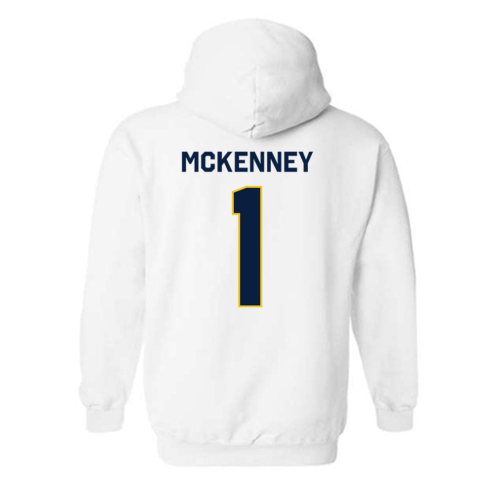 Michigan - NCAA Men's Basketball : Trey McKenney - Classic Shersey Hooded Sweatshirt-2