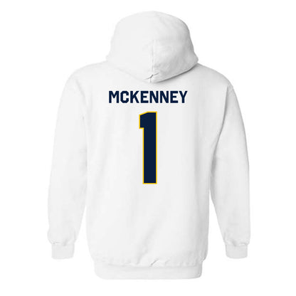 Michigan - NCAA Men's Basketball : Trey McKenney - Classic Shersey Hooded Sweatshirt-2