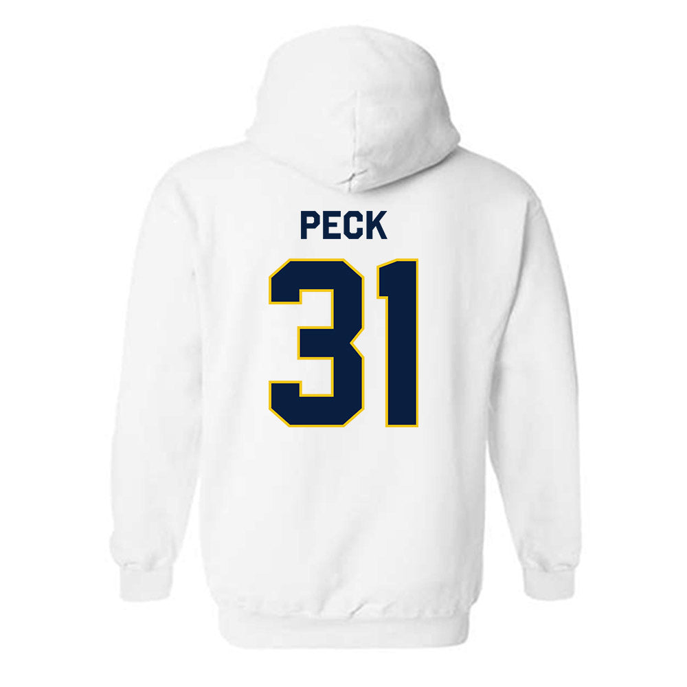 Michigan - NCAA Men's Ice Hockey : Stephen Peck - Classic Shersey Hooded Sweatshirt-1