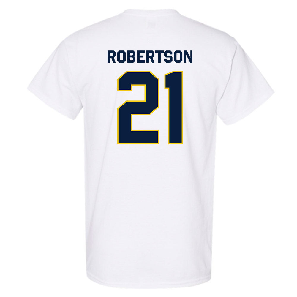 Michigan - NCAA Men's Ice Hockey : Ben Robertson - Classic Shersey T-Shirt-1