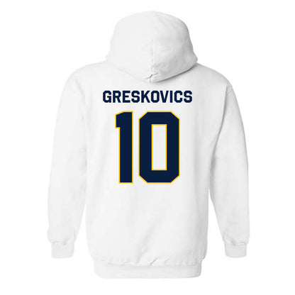 Michigan - NCAA Women's Volleyball : Carly Greskovics - Classic Shersey Hooded Sweatshirt-1
