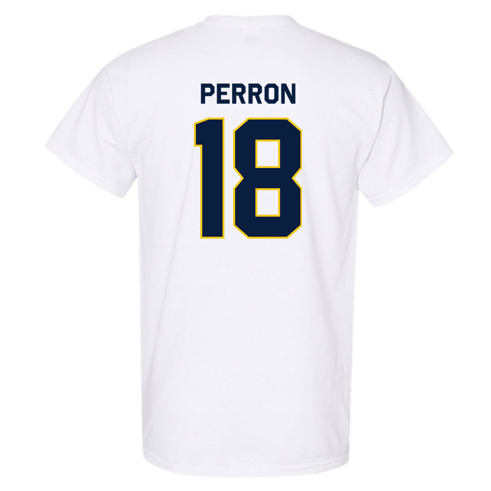 Michigan - NCAA Men's Ice Hockey : Jayden Perron - Classic Shersey T-Shirt-1