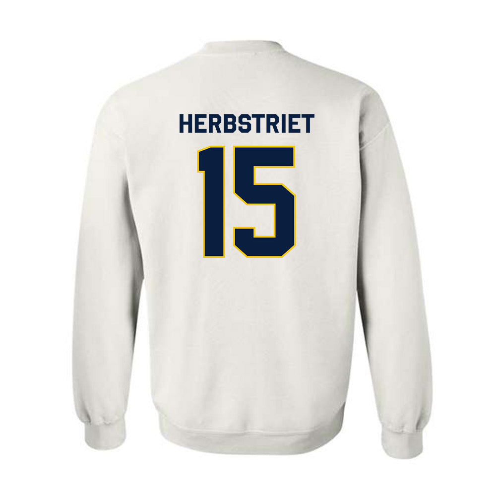 Michigan - NCAA Football : Chase Herbstriet - Classic Shersey Crewneck Sweatshirt-2