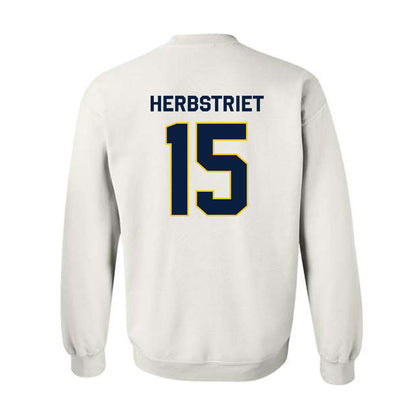 Michigan - NCAA Football : Chase Herbstriet - Classic Shersey Crewneck Sweatshirt-2