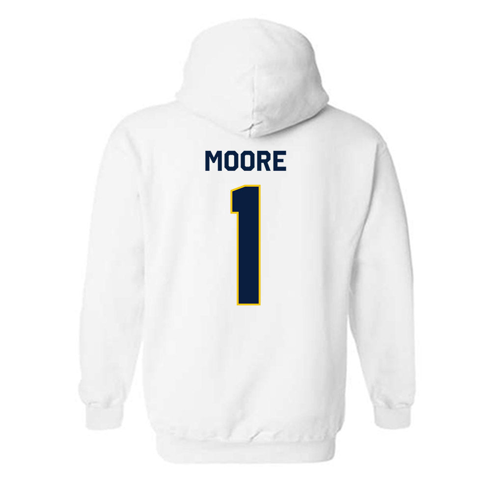 Michigan - NCAA Football : Rod Moore - Classic Shersey Hooded Sweatshirt-1