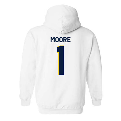 Michigan - NCAA Football : Rod Moore - Classic Shersey Hooded Sweatshirt-1