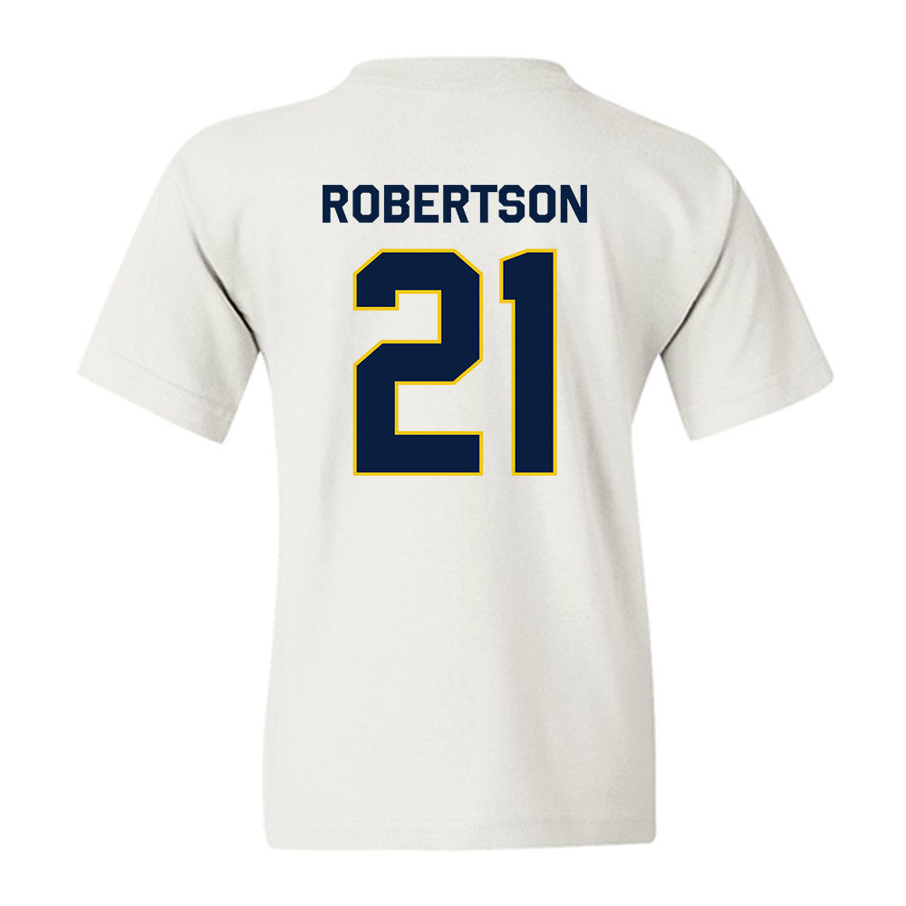 Michigan - NCAA Men's Ice Hockey : Ben Robertson - Classic Shersey Youth T-Shirt-1