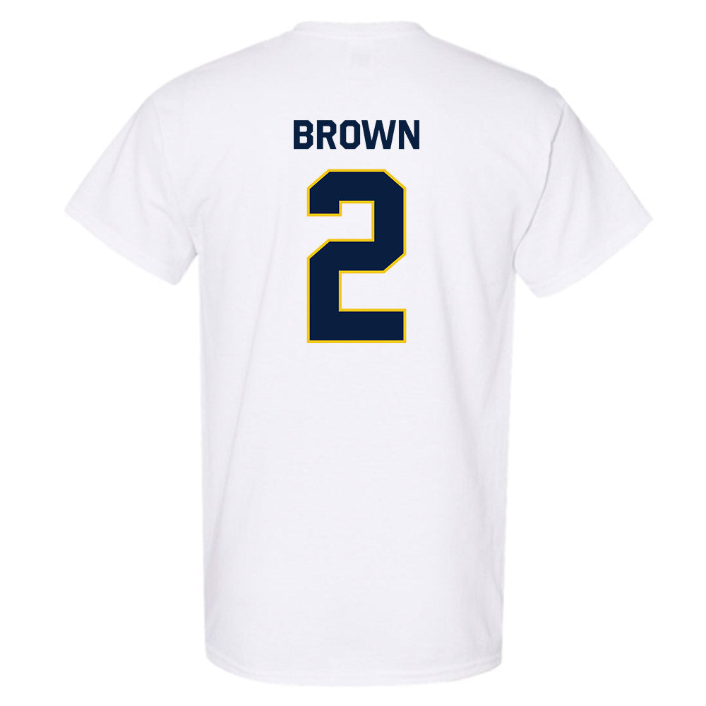 Michigan - NCAA Women's Basketball : Macy Brown - Classic Shersey T-Shirt-1