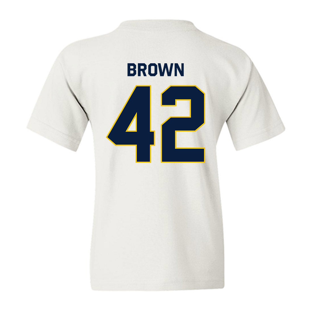 Michigan - NCAA Baseball : Justin Brown - Classic Shersey Youth T-Shirt-2