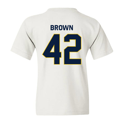 Michigan - NCAA Baseball : Justin Brown - Classic Shersey Youth T-Shirt-2