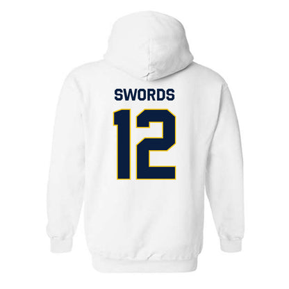 Michigan - NCAA Women's Basketball : Syla Swords - Classic Shersey Hooded Sweatshirt-1