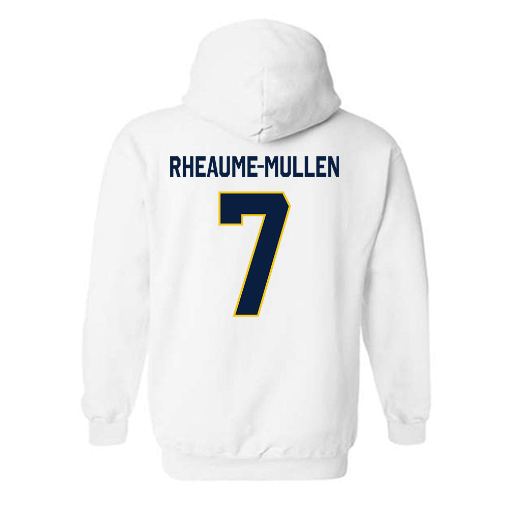 Michigan - NCAA Men's Ice Hockey : Dakoda Rheaume-Mullen - Classic Shersey Hooded Sweatshirt-1