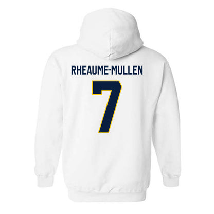 Michigan - NCAA Men's Ice Hockey : Dakoda Rheaume-Mullen - Classic Shersey Hooded Sweatshirt-1