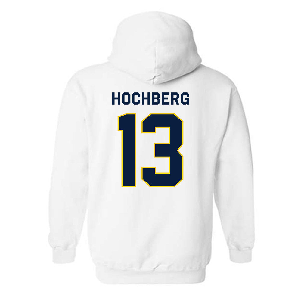 Michigan - NCAA Men's Basketball : Harrison Hochberg - Classic Shersey Hooded Sweatshirt-1