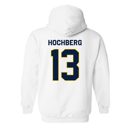 Michigan - NCAA Men's Basketball : Harrison Hochberg - Classic Shersey Hooded Sweatshirt-1
