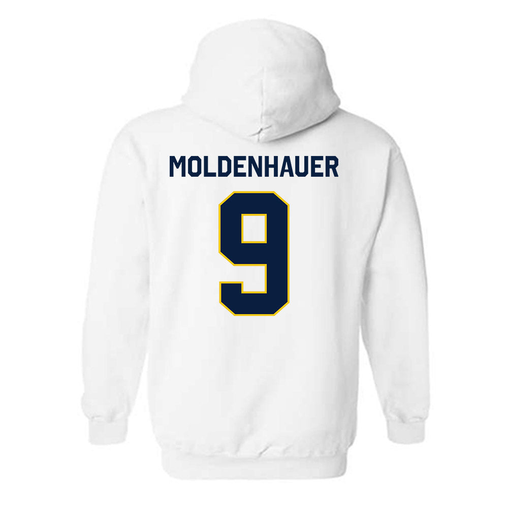 Michigan - NCAA Men's Ice Hockey : Nick Moldenhauer - Classic Shersey Hooded Sweatshirt-1