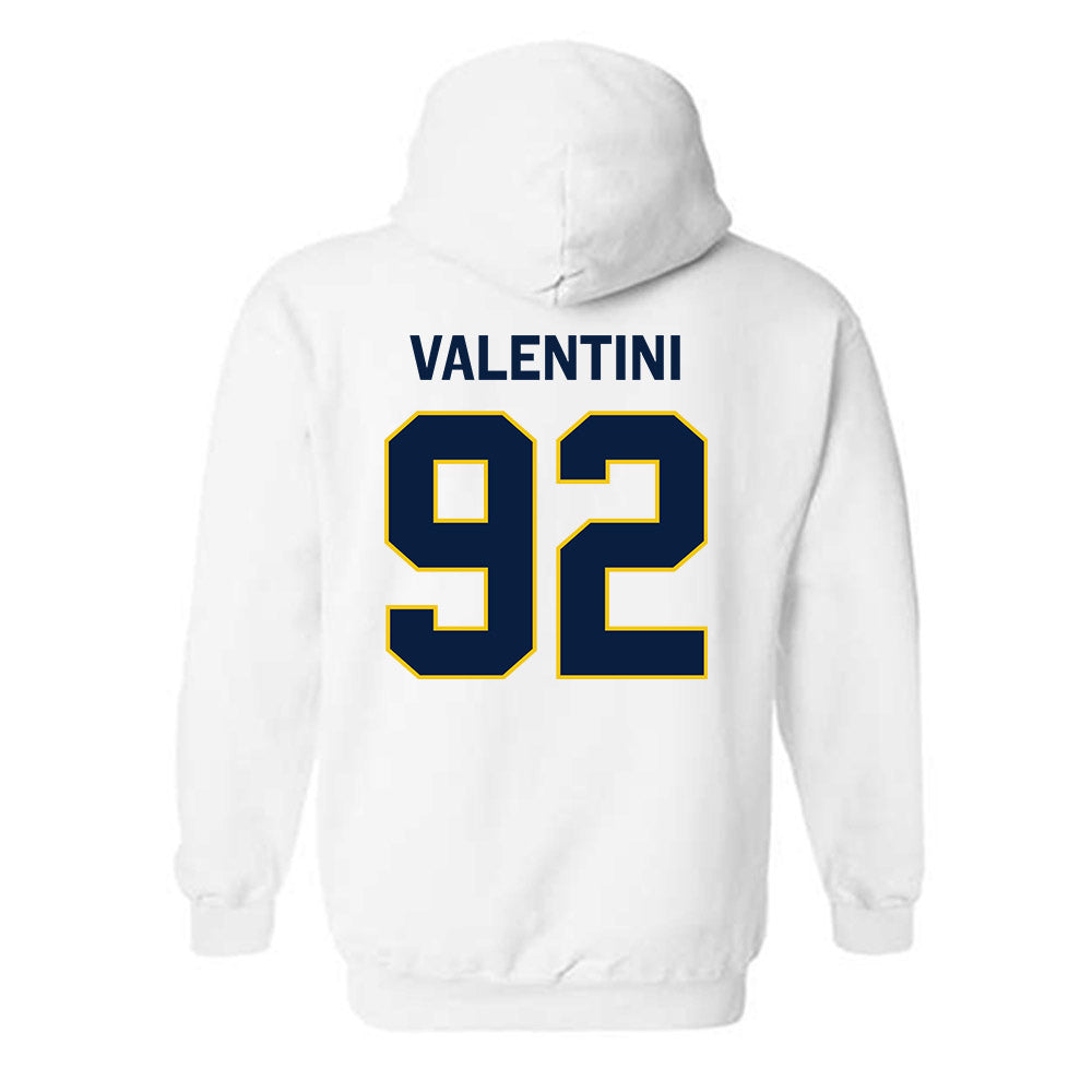 Michigan - NCAA Men's Ice Hockey : Adam Valentini - Classic Shersey Hooded Sweatshirt-1