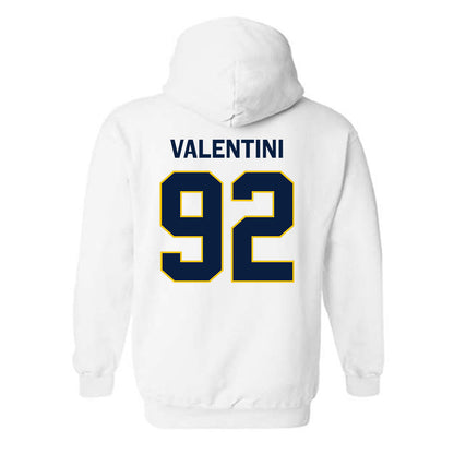 Michigan - NCAA Men's Ice Hockey : Adam Valentini - Classic Shersey Hooded Sweatshirt-1