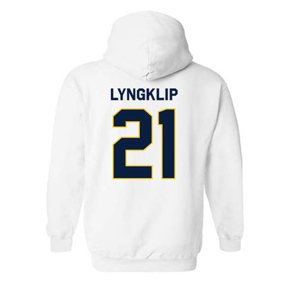 Michigan - NCAA Men's Lacrosse : Ryan Lyngklip - Classic Shersey Hooded Sweatshirt-2