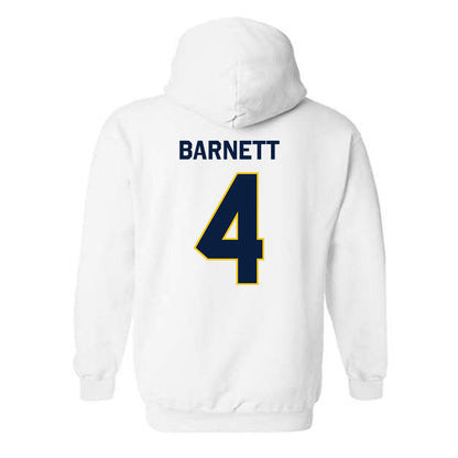 Michigan - NCAA Men's Ice Hockey : Asher Barnett - Classic Shersey Hooded Sweatshirt-1