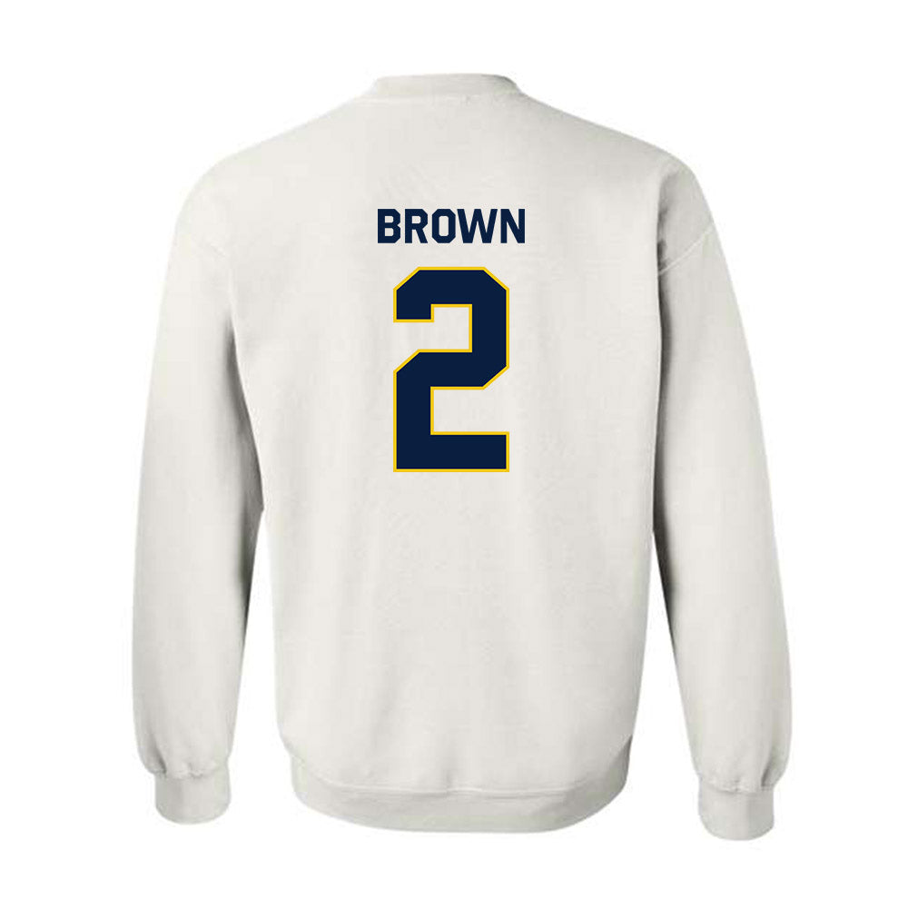Michigan - NCAA Women's Basketball : Macy Brown - Classic Shersey Crewneck Sweatshirt-1