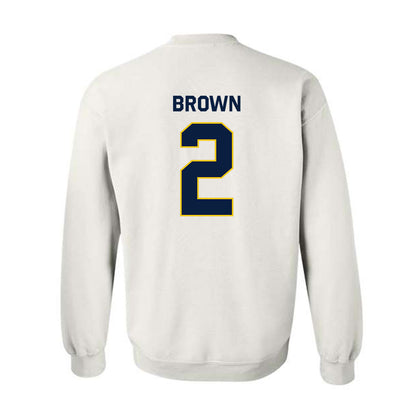 Michigan - NCAA Women's Basketball : Macy Brown - Classic Shersey Crewneck Sweatshirt-1