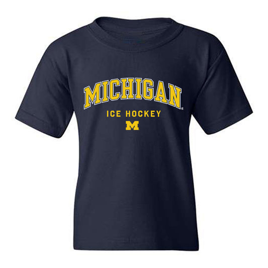 Michigan - NCAA Men's Ice Hockey : Garrett Schifsky - Classic Shersey Youth T-Shirt-0