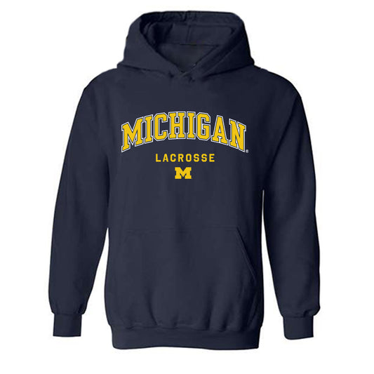 Michigan - NCAA Women's Lacrosse : Emma Burke - Classic Shersey Hooded Sweatshirt-0
