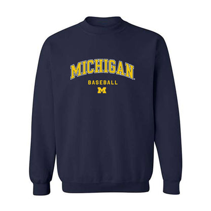 Michigan - NCAA Baseball : Brock leitgeb - Classic Shersey Crewneck Sweatshirt-0