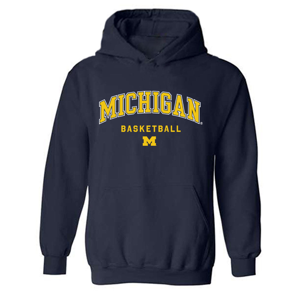 Michigan - NCAA Women's Basketball : Kendall Dudley - Classic Shersey Hooded Sweatshirt-0