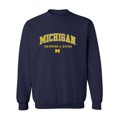 Michigan - NCAA Women's Swimming & Diving : Bella Sims - Classic Shersey Crewneck Sweatshirt-1