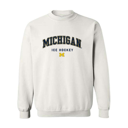 Michigan - NCAA Men's Ice Hockey : Drew Schock - Classic Shersey Crewneck Sweatshirt-0