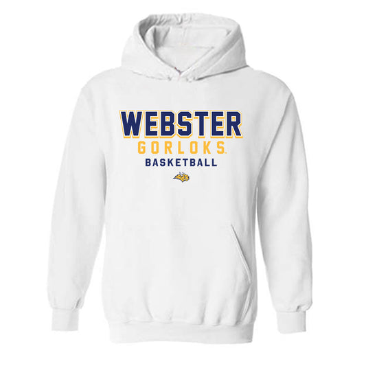 Webster - NCAA Men's Basketball : Justin Ugo - Classic Shersey Hooded Sweatshirt-0