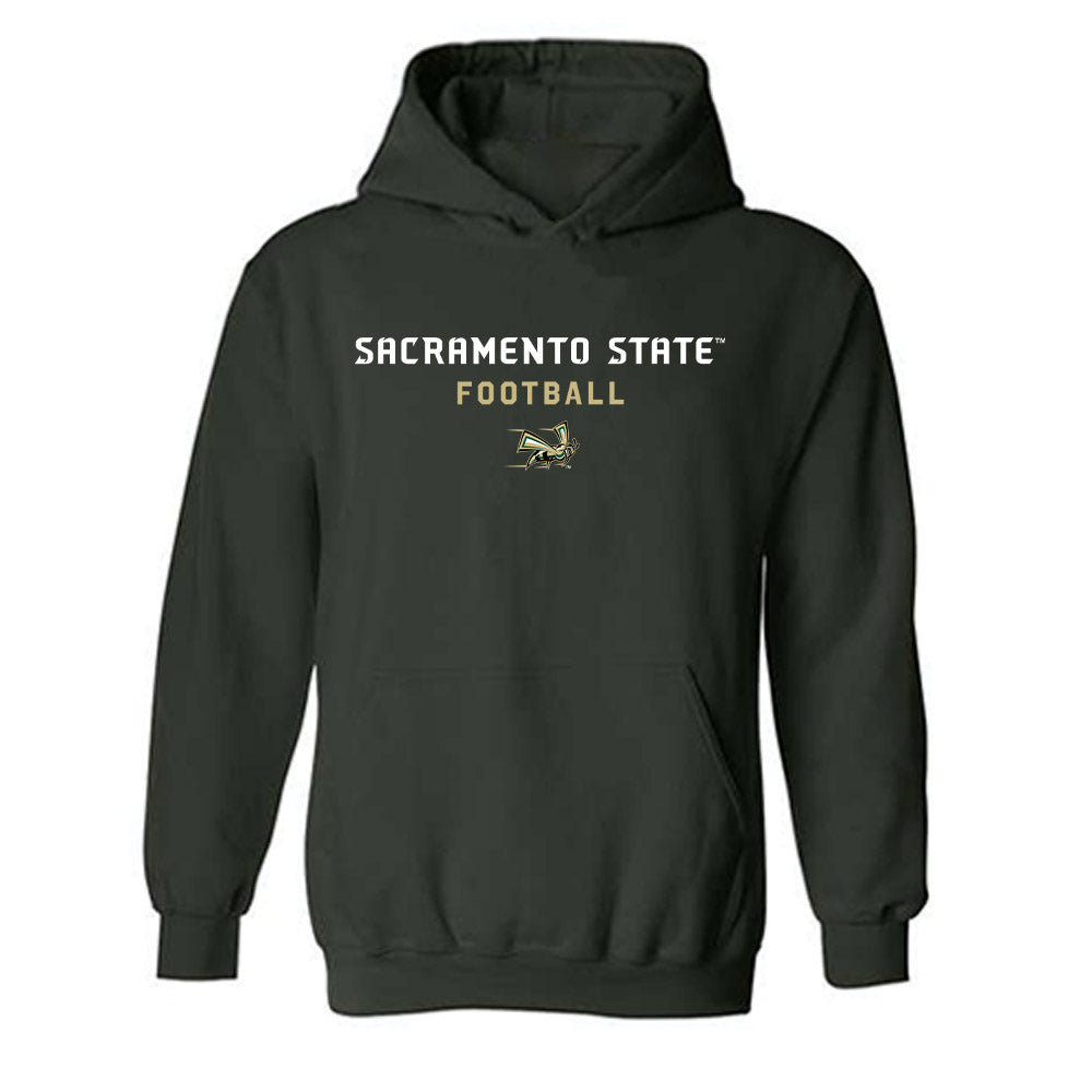Sacramento State - NCAA Football : Jayden Davis - Classic Shersey Hooded Sweatshirt-0