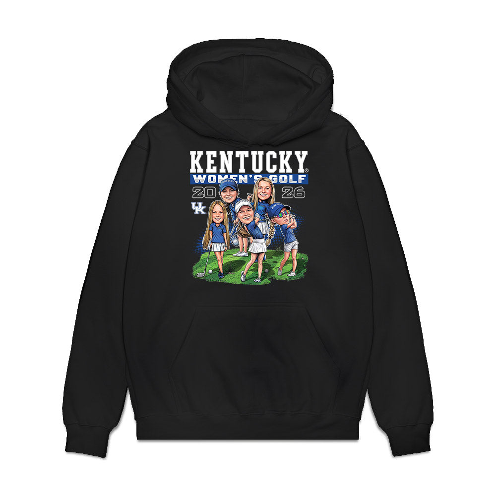 Kentucky - NCAA Women's Golf : Team Caricature Premium Hooded Sweatshirt-0