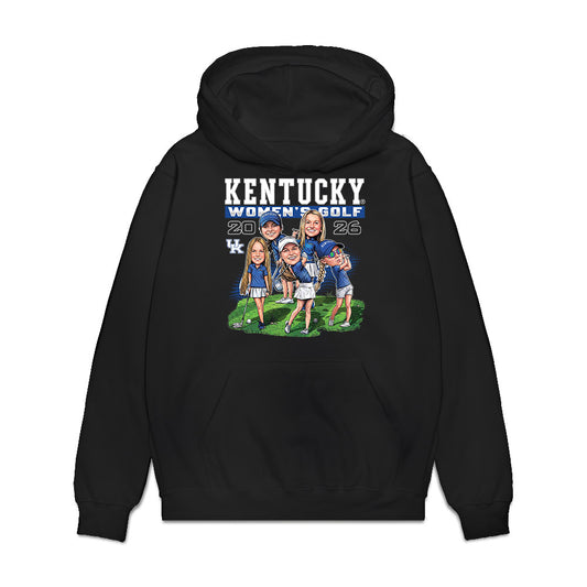 Kentucky - NCAA Women's Golf : Team Caricature Premium Hooded Sweatshirt-0