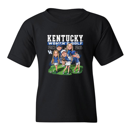 Kentucky - NCAA Women's Golf : Team Caricature Youth T-Shirt-0