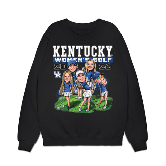 Kentucky - NCAA Women's Golf : Team Caricature Premium Crewneck Sweatshirt-0