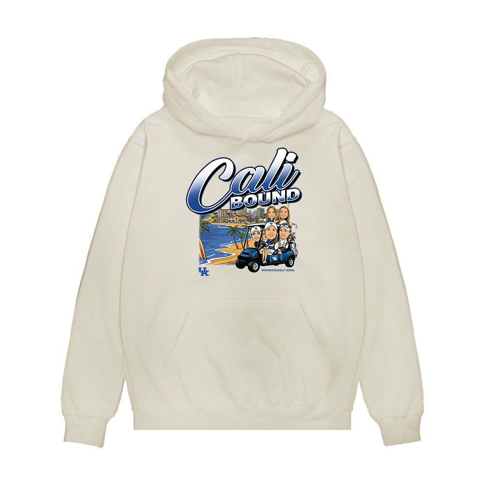 Kentucky - NCAA Women's Golf : Team Collage Cali Bound Premium Hooded Sweatshirt-0