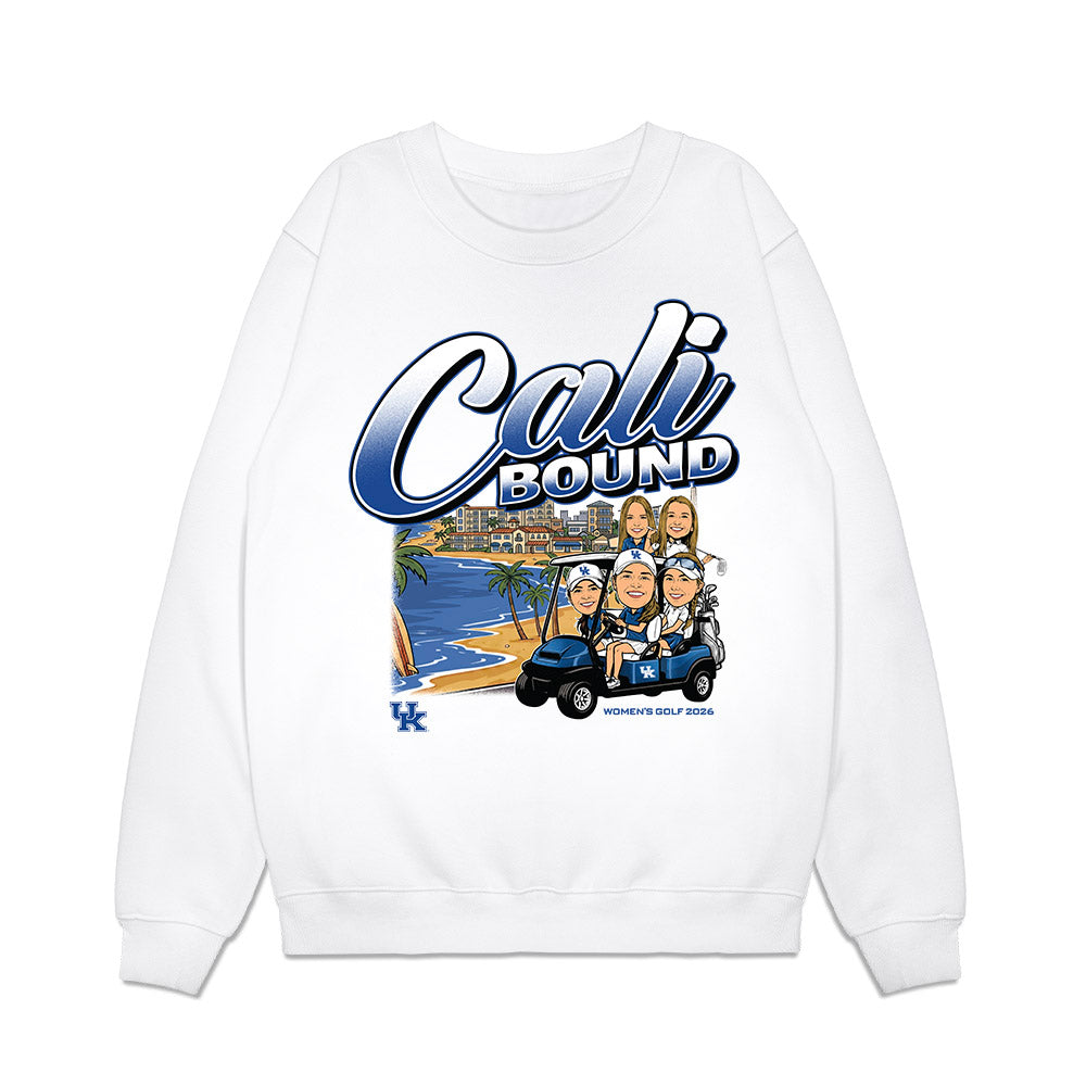 Kentucky - NCAA Women's Golf : Team Collage Cali Bound Premium Crewneck Sweatshirt-0