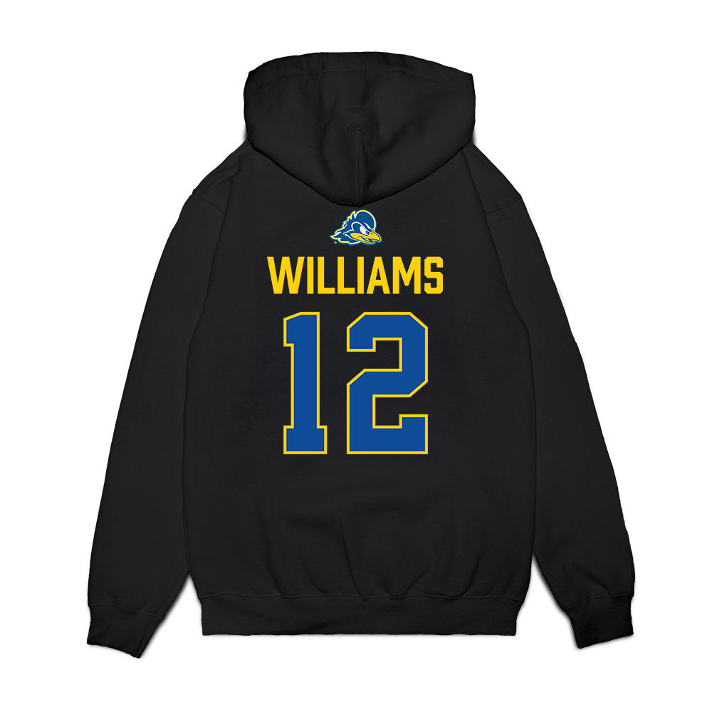 Delaware - NCAA Men's Soccer : Ethan Williams - Graduation Premium Hooded Sweatshirt-1