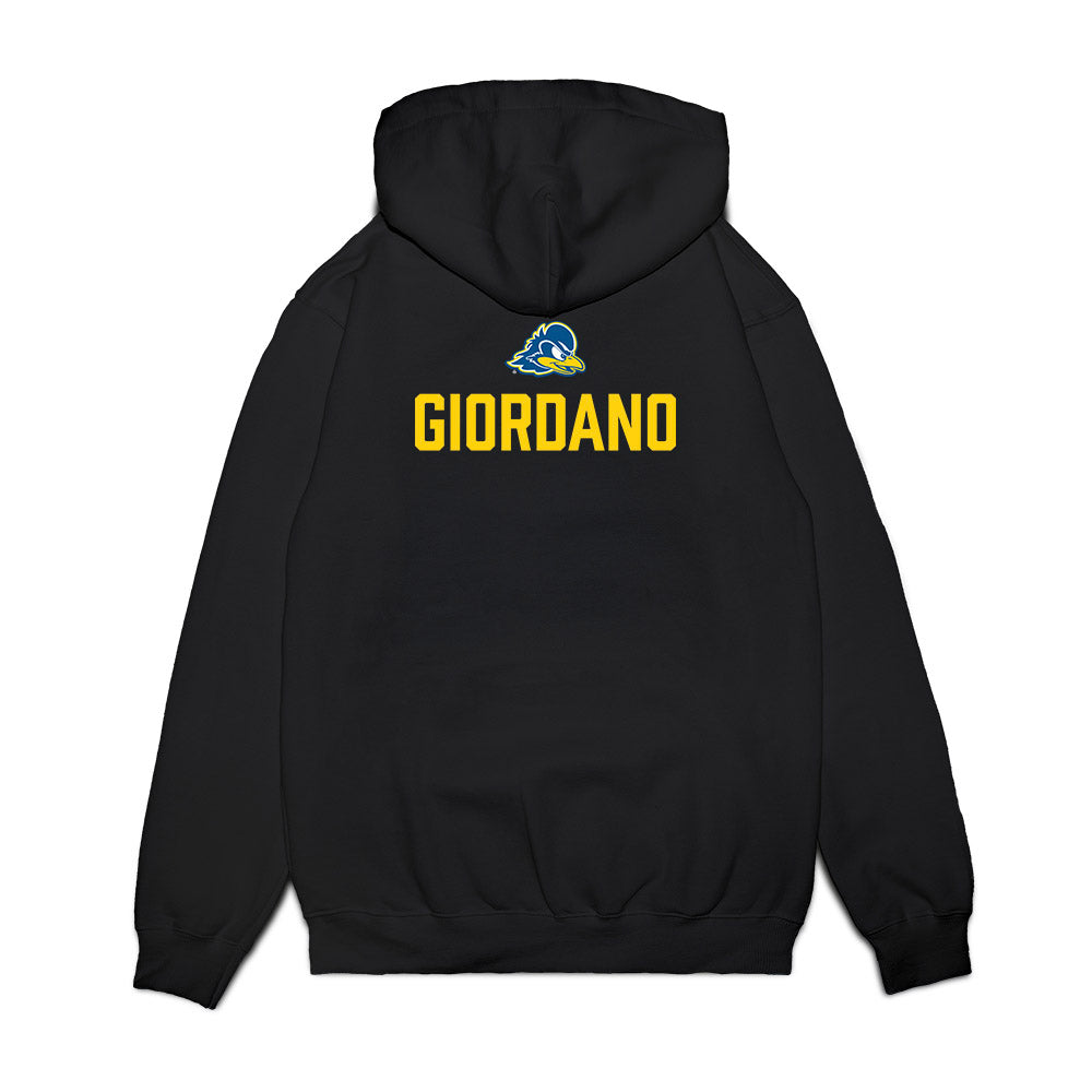 Delaware - NCAA Women's Track & Field : Maya Giordano - Graduation Premium Hooded Sweatshirt-1