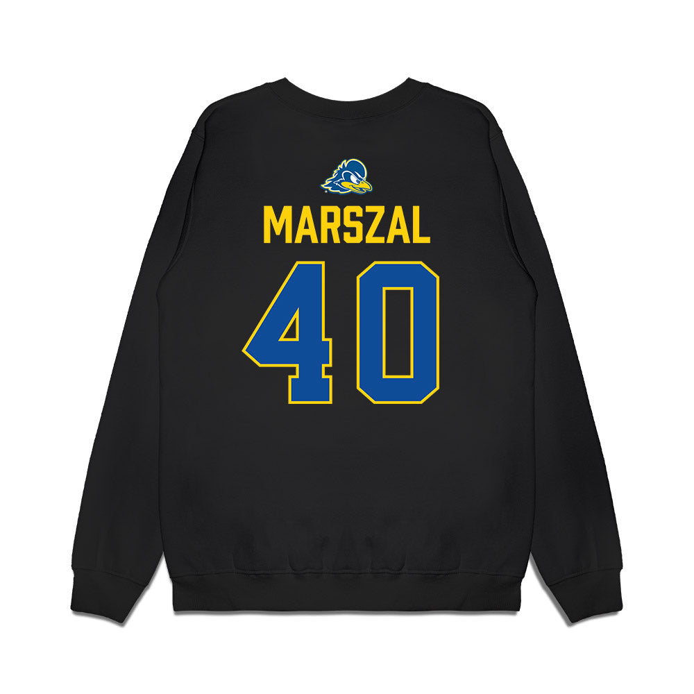 Delaware - NCAA Women's Lacrosse : Steph Marszal - Graduation Premium Crewneck Sweatshirt-1